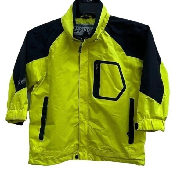 Killtec Youth Jacket Rain Coat Level 2 Technical Outdoor Ski Shell Hoodie size 4 - Picture 1 of 10